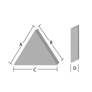 Angle Cut Triangle Ceramic Media