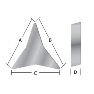 Angle Cut Star Ceramic Media