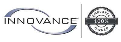 Innovance Logo with 100% Employee owned logo