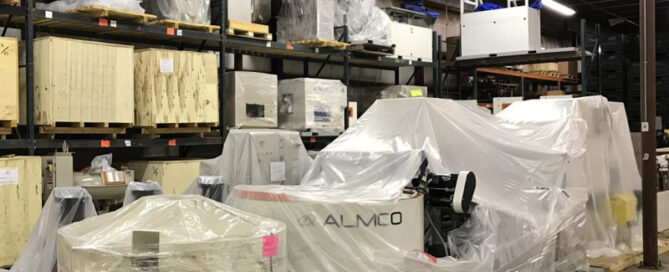Refurbished ALMCO equipment ready for next use.