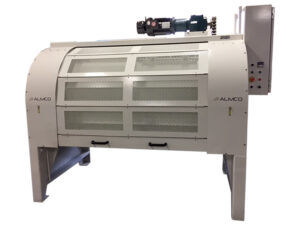 Industrial tumbler machine built by ALMCO.