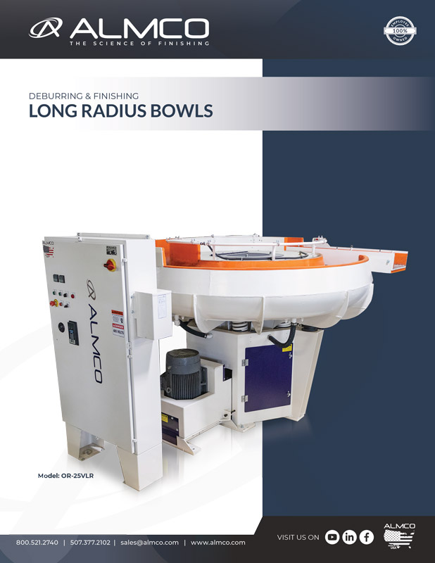 Long Radius Sell Sheet Deburring and finishing long radius bowls.