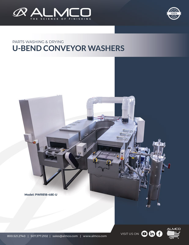 U-Bend Washer Sell Sheet Parts washing and drying u-bend conveyor washers.