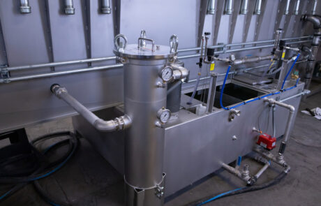 Inline Washer wash tank