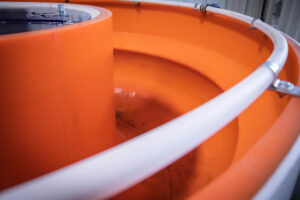 SBB Spray System for adding water and compound to process.