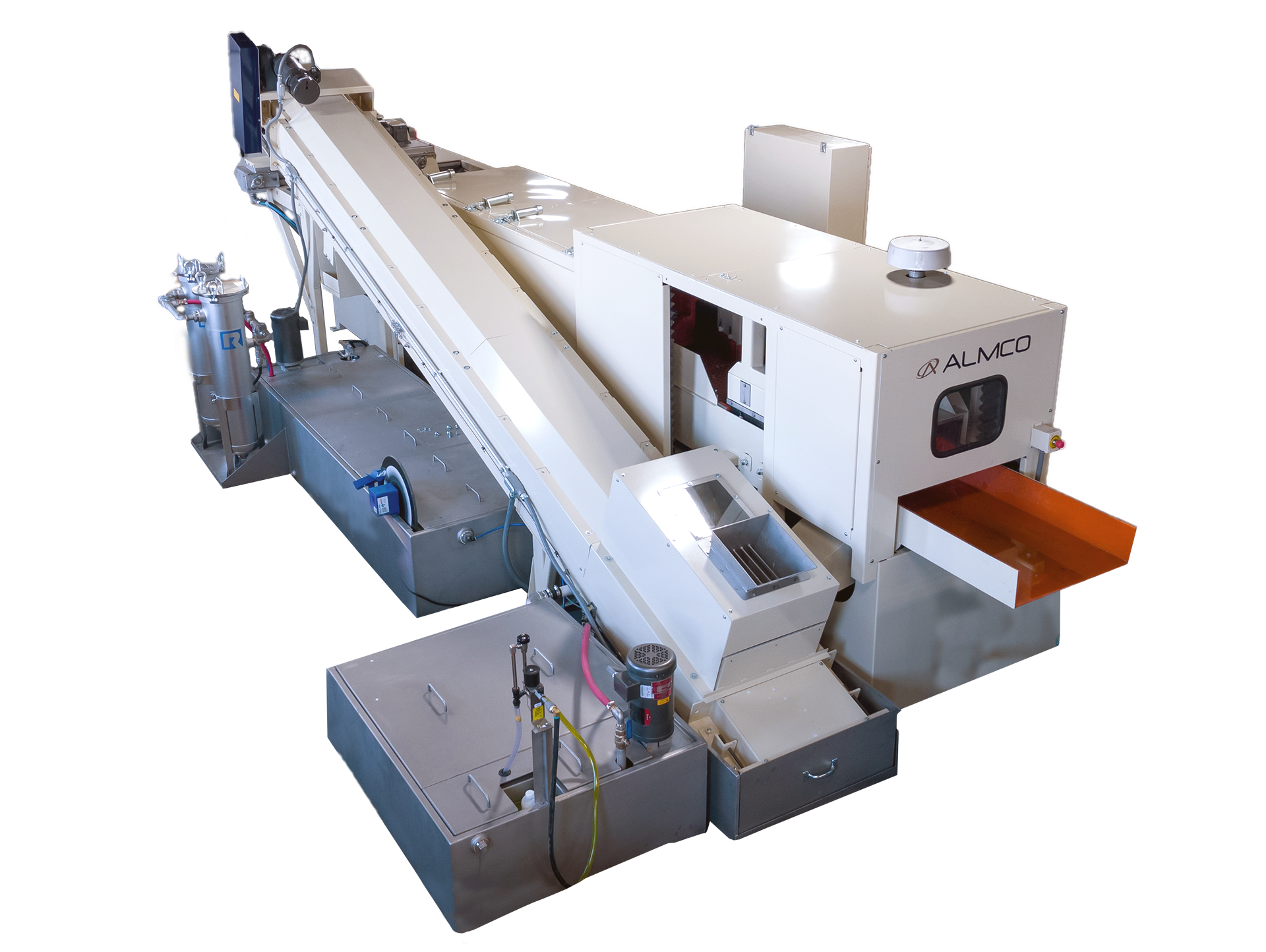 The Backside of a Thru-Feed Tub system
